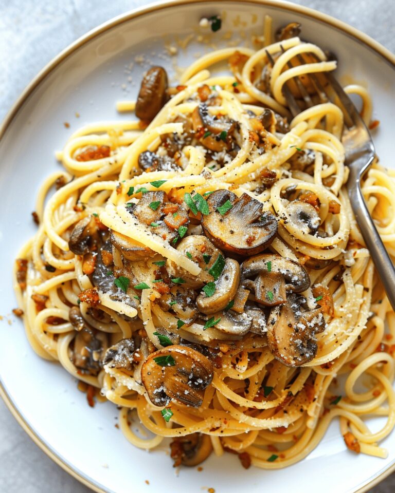 Silky Brown Butter Mushroom Pasta Recipe