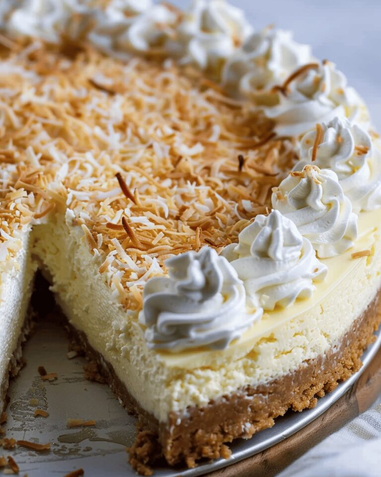 Silky Coconut Cream Cheesecake Recipe