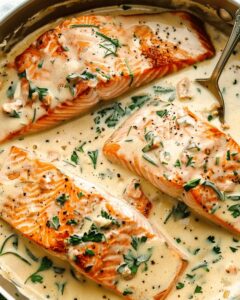 Dreamy Garlic Butter Tuscan Salmon Recipe