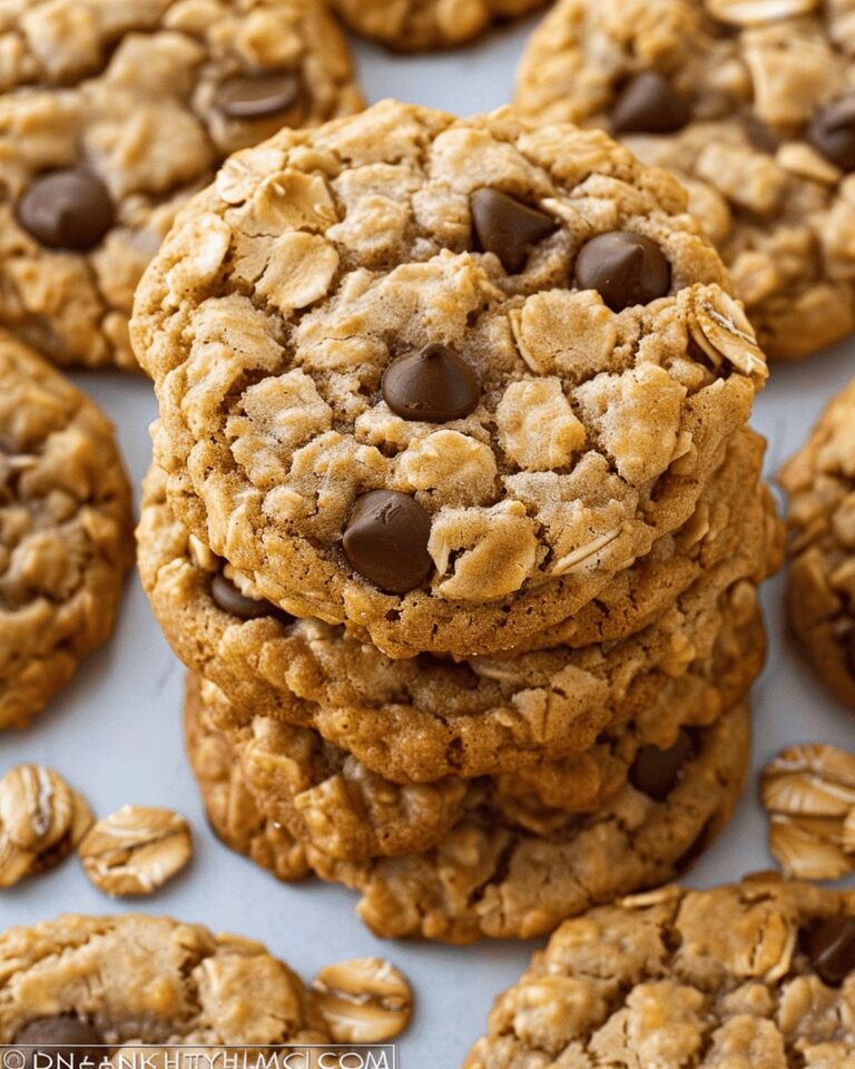 Chewy Peanut Butter Oatmeal Cookies Recipe