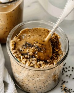 Dreamy Brown Sugar Shaken Espresso Overnight Oats Recipe