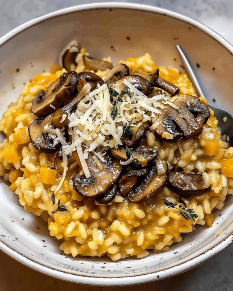 Velvety Butternut Squash Mushroom Risotto Recipe