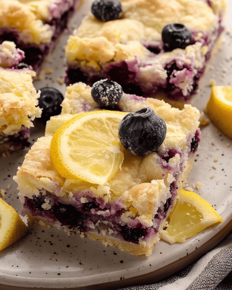 Tangy Blueberry Lemon Bars Recipe