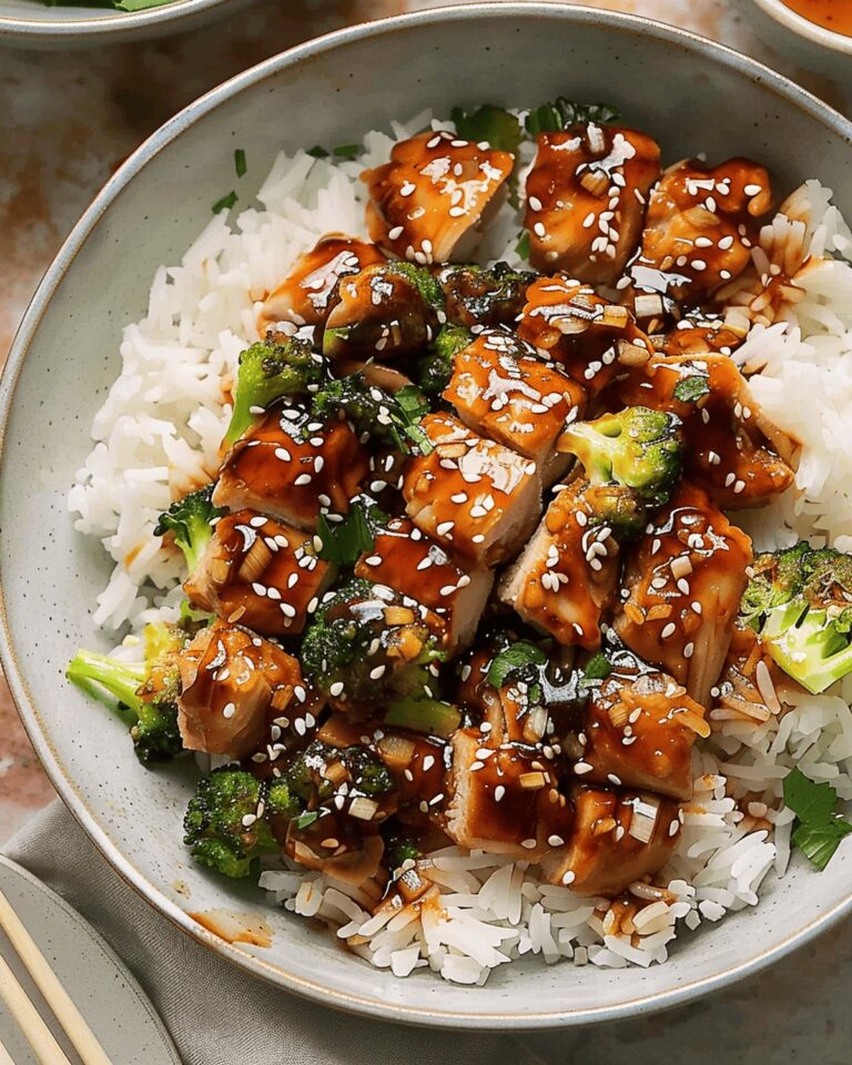Crispy Sticky Chicken Rice Bowls Recipe