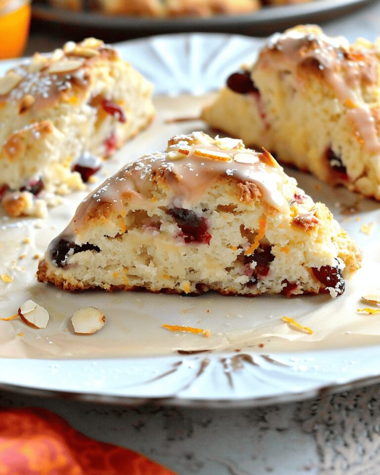 Tangy Cranberry Orange Sour Cream Scones Recipe