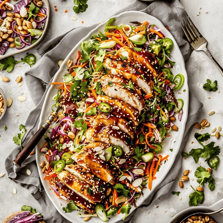 Crunchy Sesame Chicken Cabbage Salad Recipe