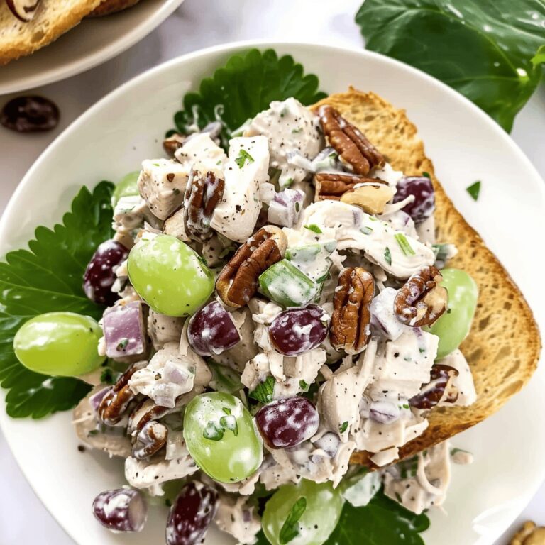 Creamy Grape Pecan Chicken Salad Recipe