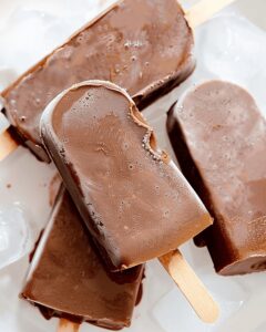Frosty Chocolate Coconut Popsicles Recipe