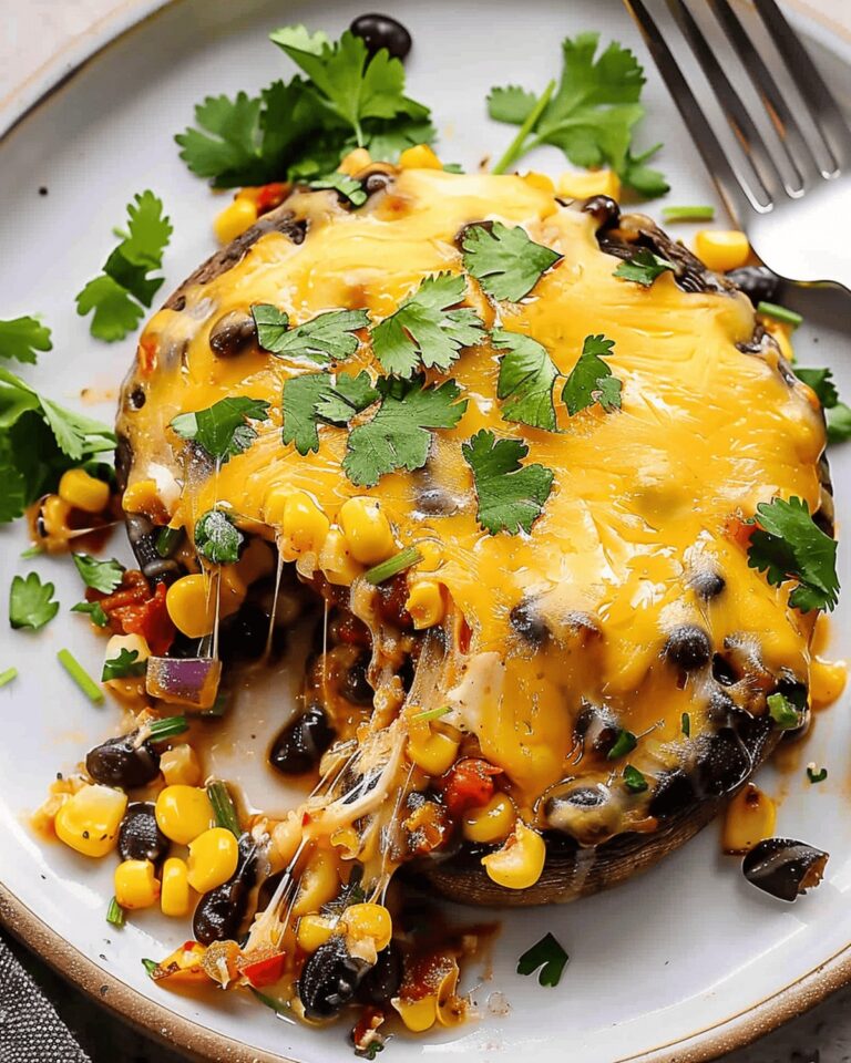 Black Bean And Corn Portobello Stuffed Mushrooms Recipe
