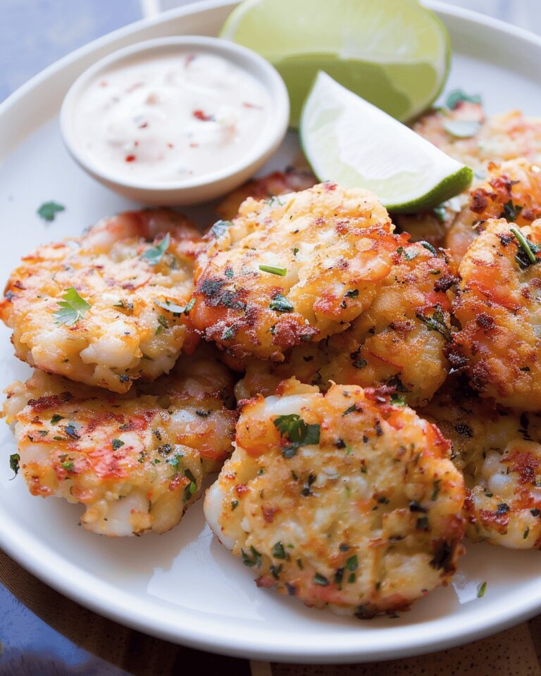 Crispy Shrimp Cakes With Cilantro Lime Sauce Recipe