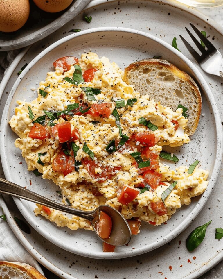 Vibrant Mediterranean Scrambled Eggs Recipe