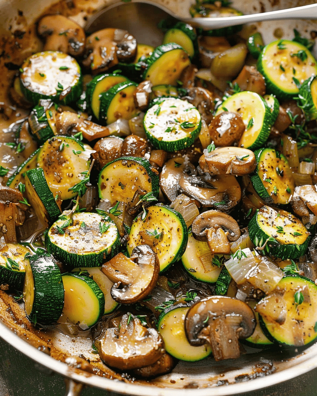 Skillet Zucchini And Mushrooms Recipe