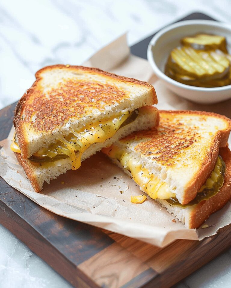 Pickle Grilled Cheese Sandwiches Recipe