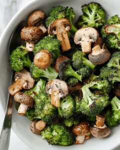Roasted Broccoli And Mushrooms Recipe