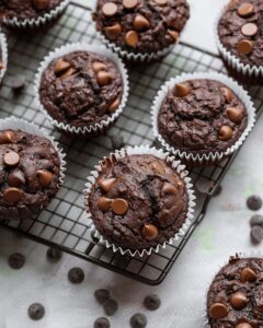 Moist Chocolate Zucchini Muffins Recipe