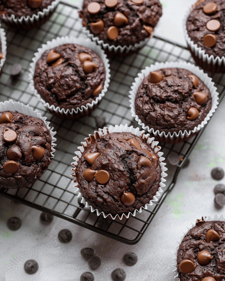 Moist Chocolate Zucchini Muffins Recipe
