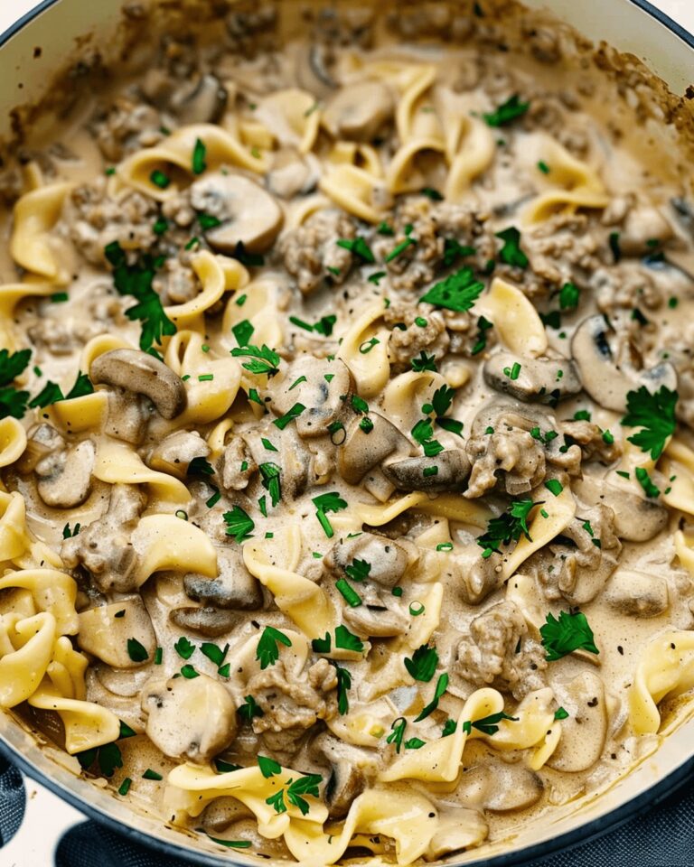 One Pot Ground Beef Stroganoff Recipe