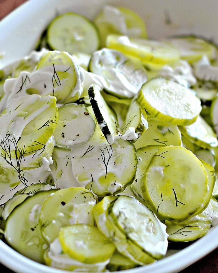 Tangy Pickle Juice Ranch Cucumber Salad Recipe
