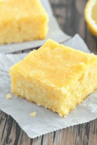 Tangy Lemon Brownies Recipe