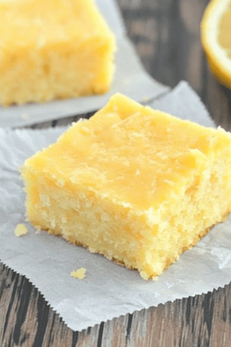 Tangy Lemon Brownies Recipe