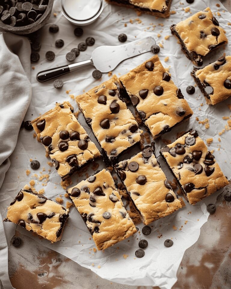 Egg Yolk Chocolate Chip Cookie Bars Recipe