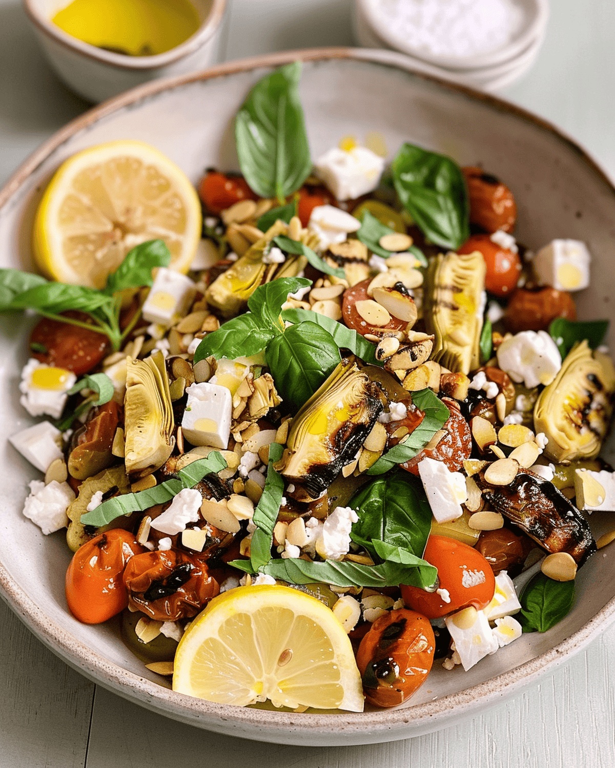 White Bean, Artichoke, And Caramelized Tomato Salad Recipe
