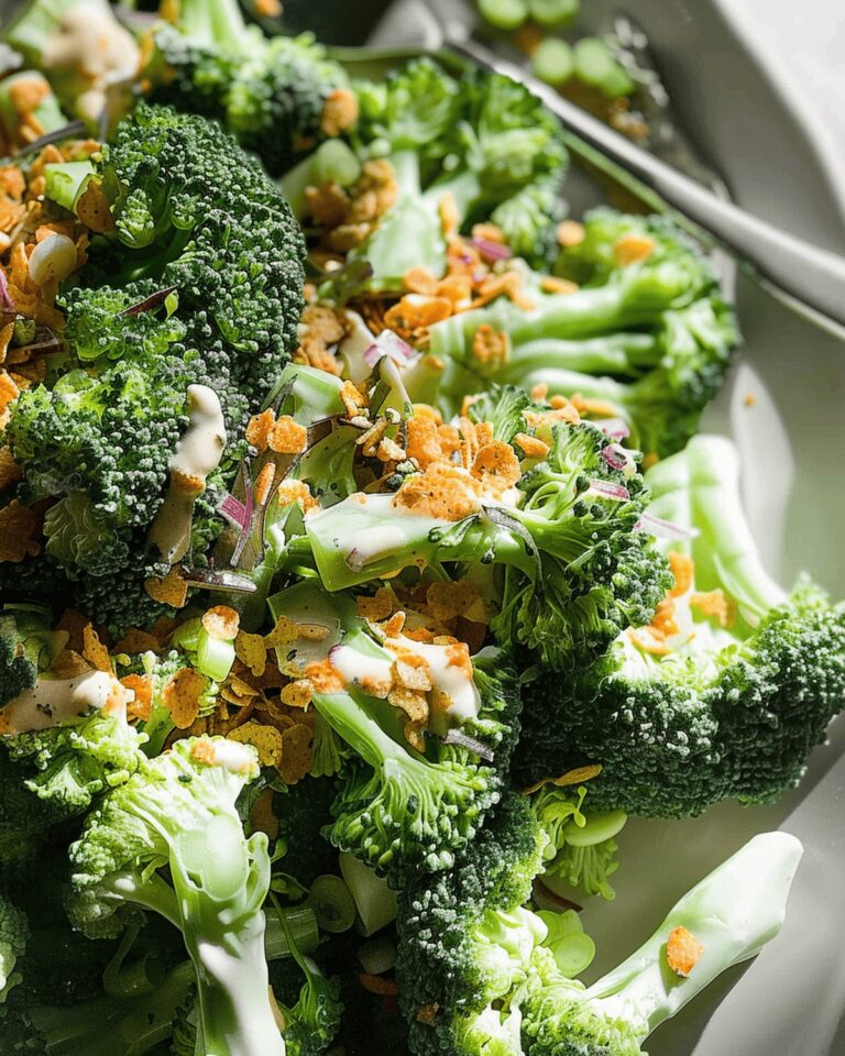 Creamy Broccoli Salad (No Mayo) Recipe