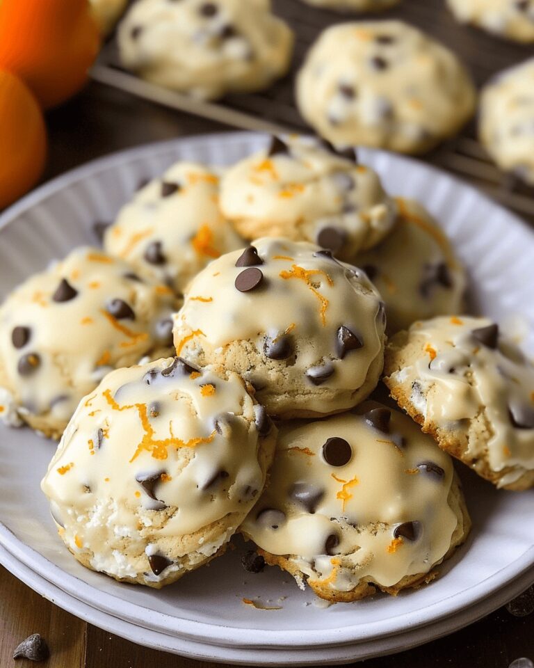 Vibrant Orange Chocolate Chip Ricotta Cookies Recipe