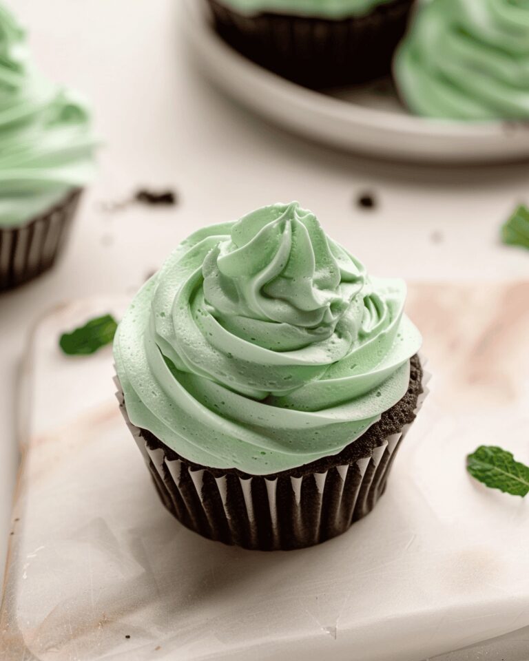 Silky Mint Chocolate Chip Frosting Recipe