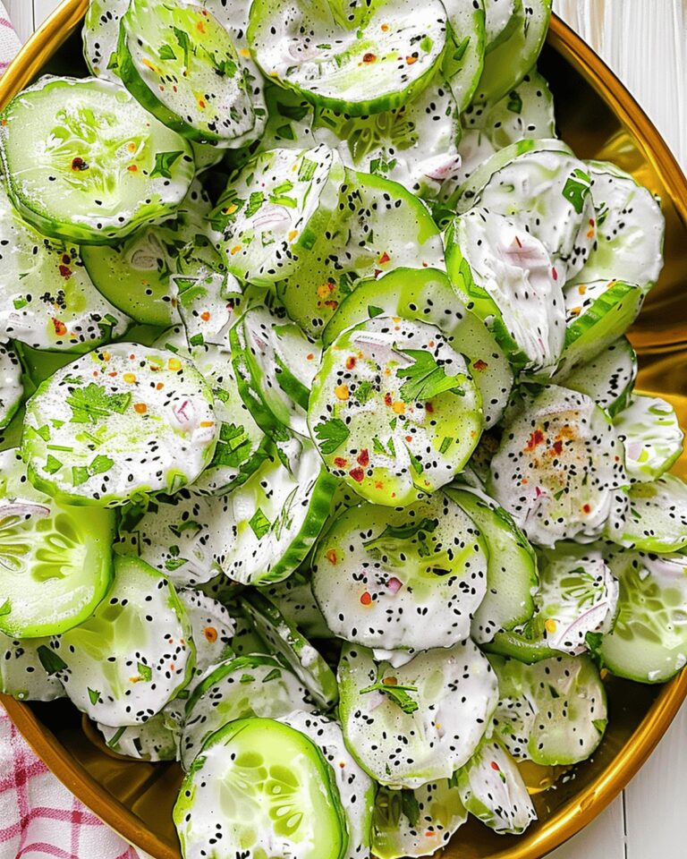 Creamy Everything Bagel Cucumber Salad Recipe