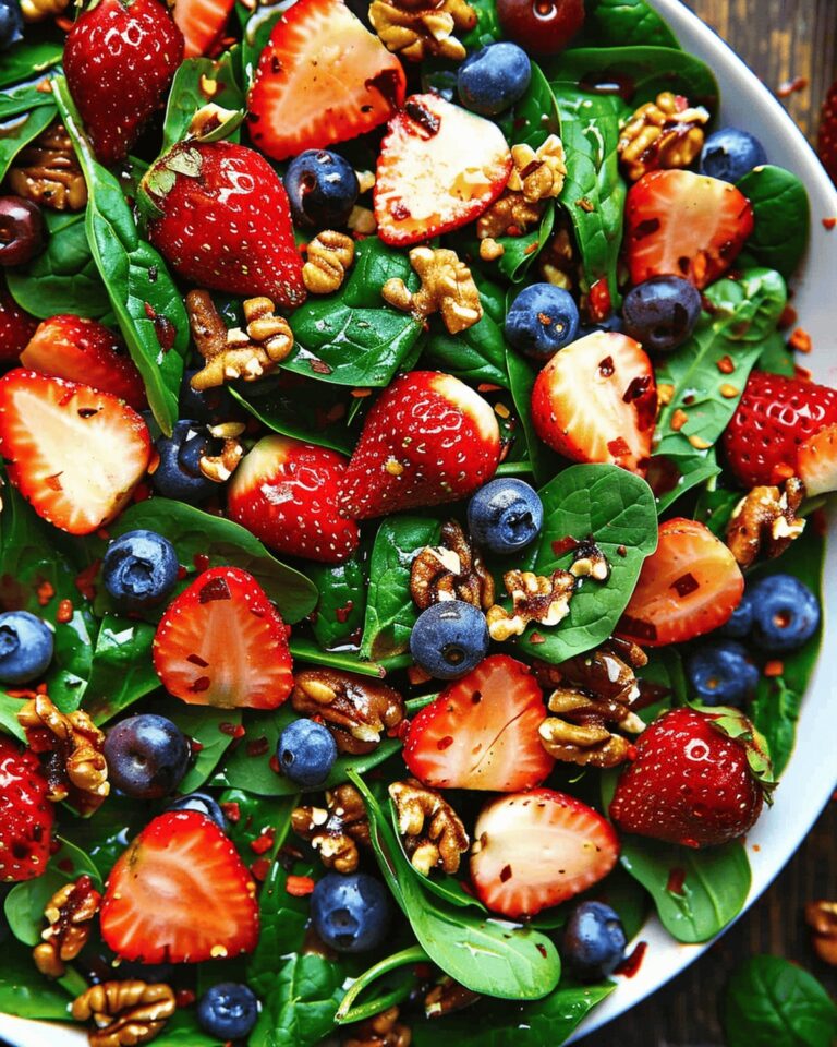 15-Minute Strawberry Spinach Salad Recipe