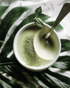 Silky Coconut & Matcha Panna Cotta Recipe