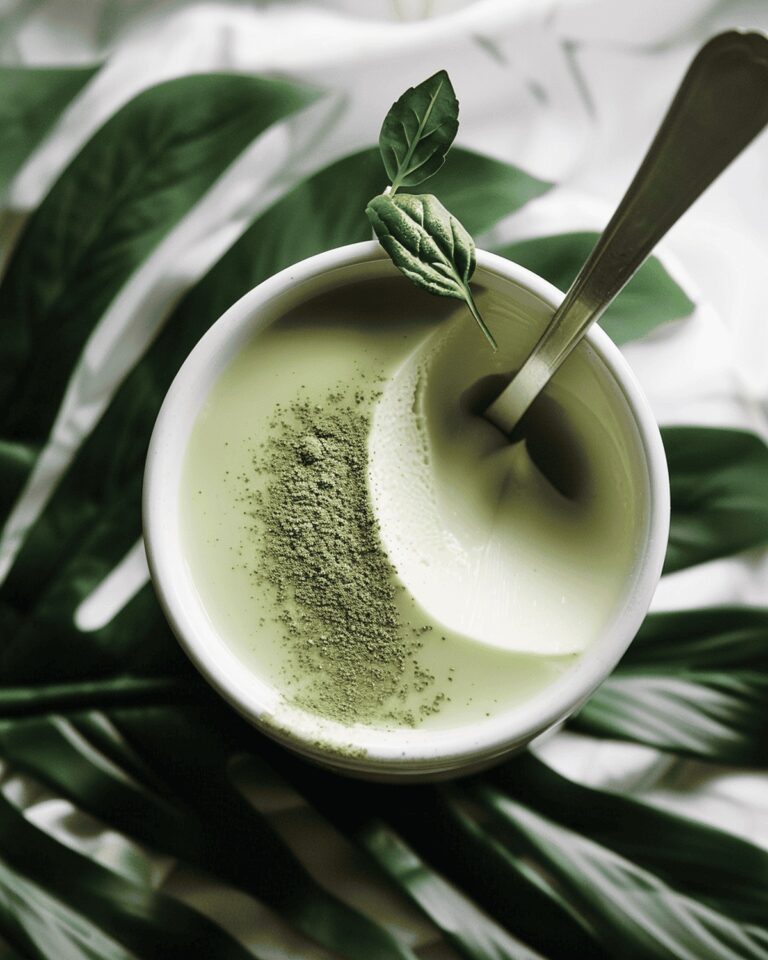 Silky Coconut & Matcha Panna Cotta Recipe