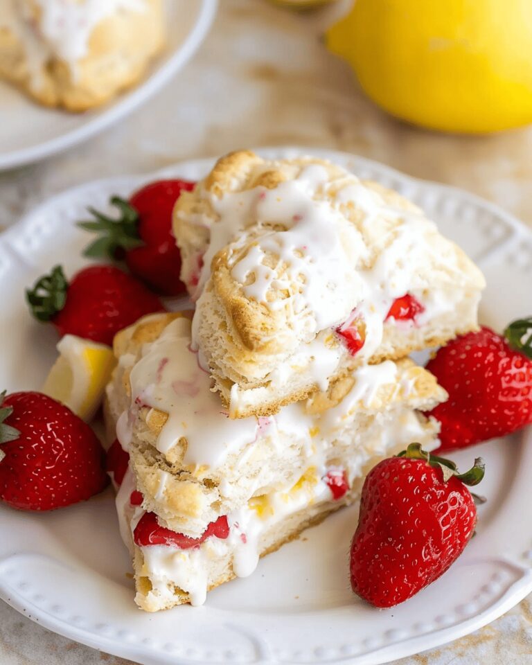 Strawberry Lemon Cream Scones Recipe