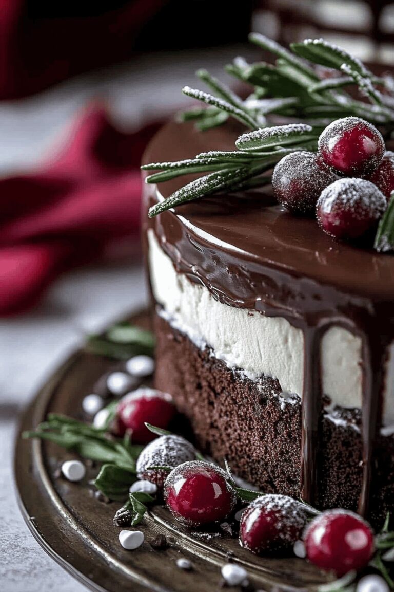 Sinful Double Chocolate Mousse Cake Recipe