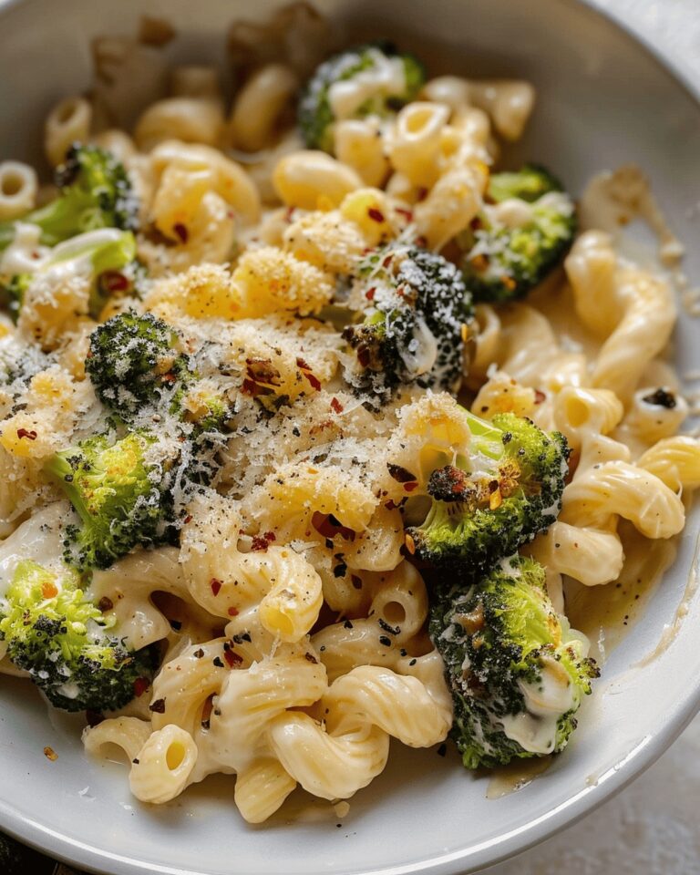 Effortless Skillet Ricotta Pasta with Roasted Broccoli Recipe