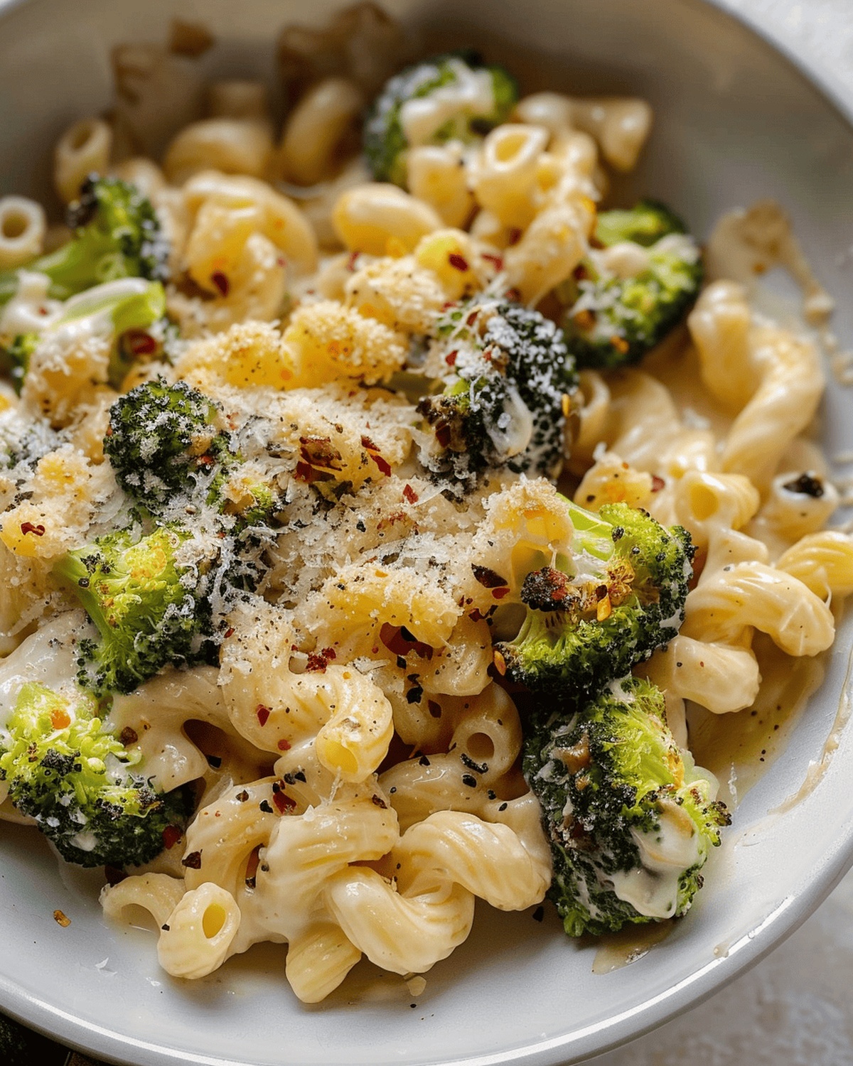 Effortless Skillet Ricotta Pasta with Roasted Broccoli Recipe