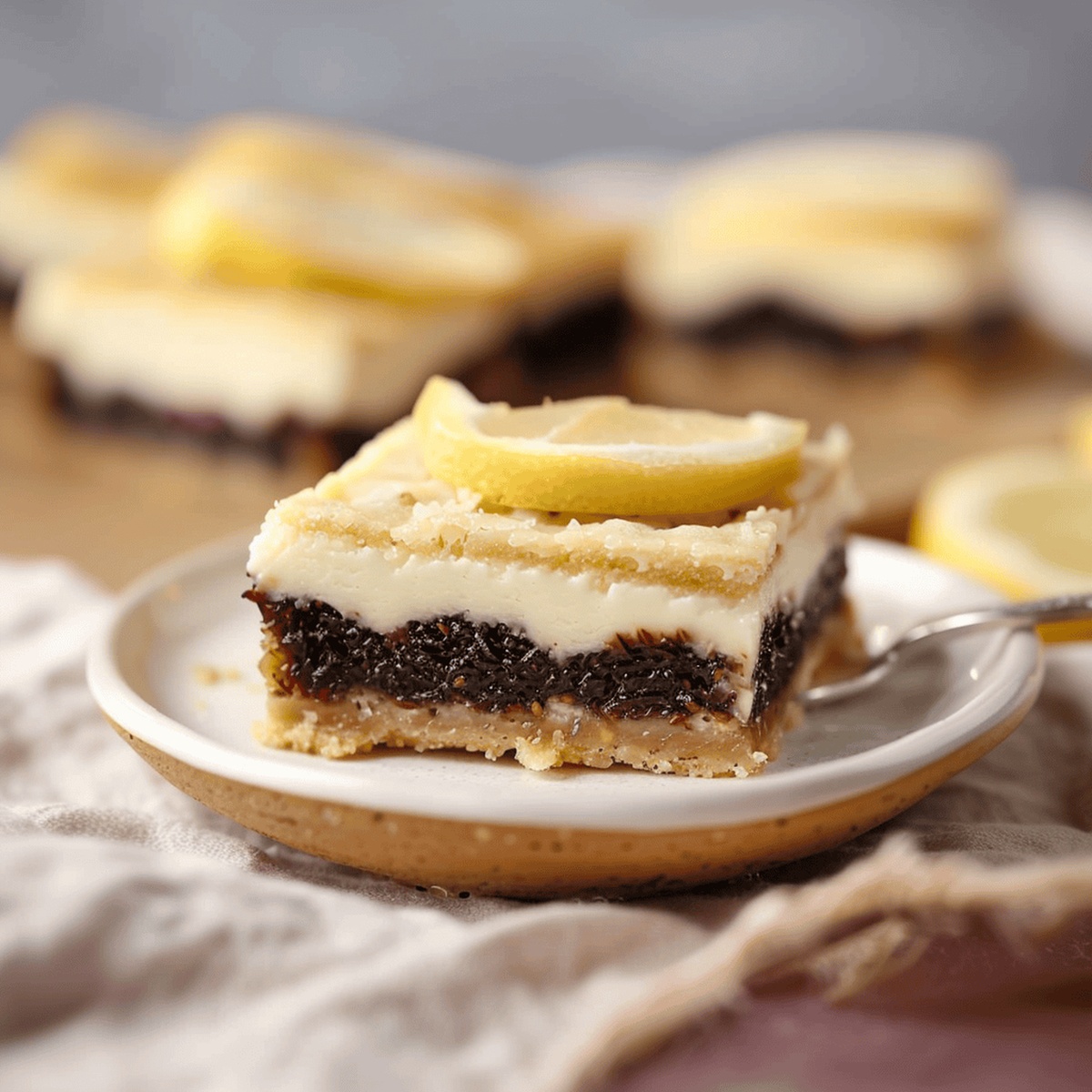 Lemon Fig Cheesecake Bars Recipe