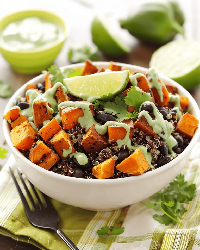 Hearty Sweet Potato and Black Bean Quinoa Bowls Recipe