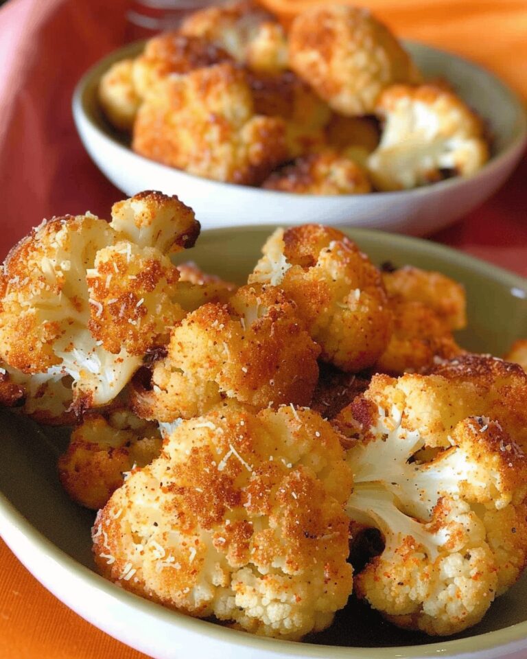 Crispy Parmesan Cauliflower Bites Recipe