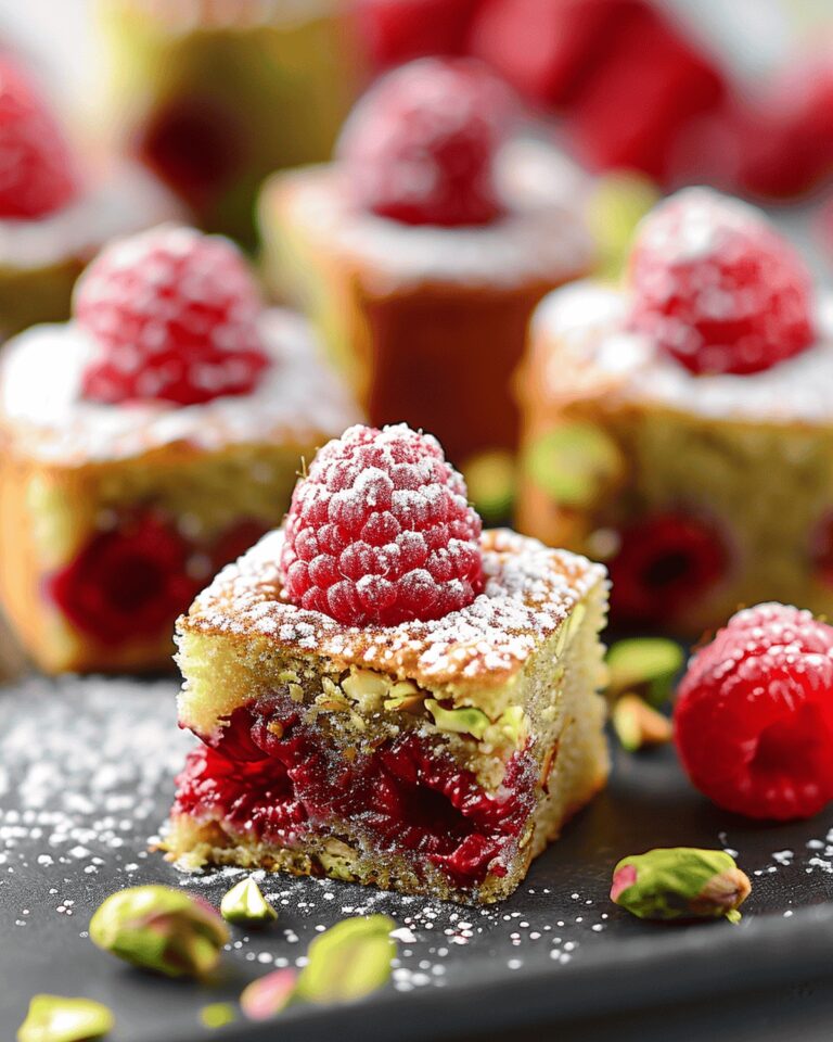 Raspberry Pistachio Financiers Recipe