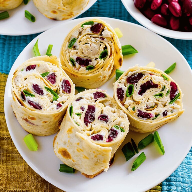 Chicken Cranberry Pinwheels Recipe