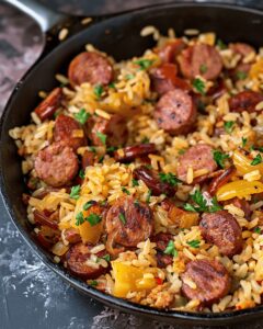 Sausage and Rice Skillet Recipe