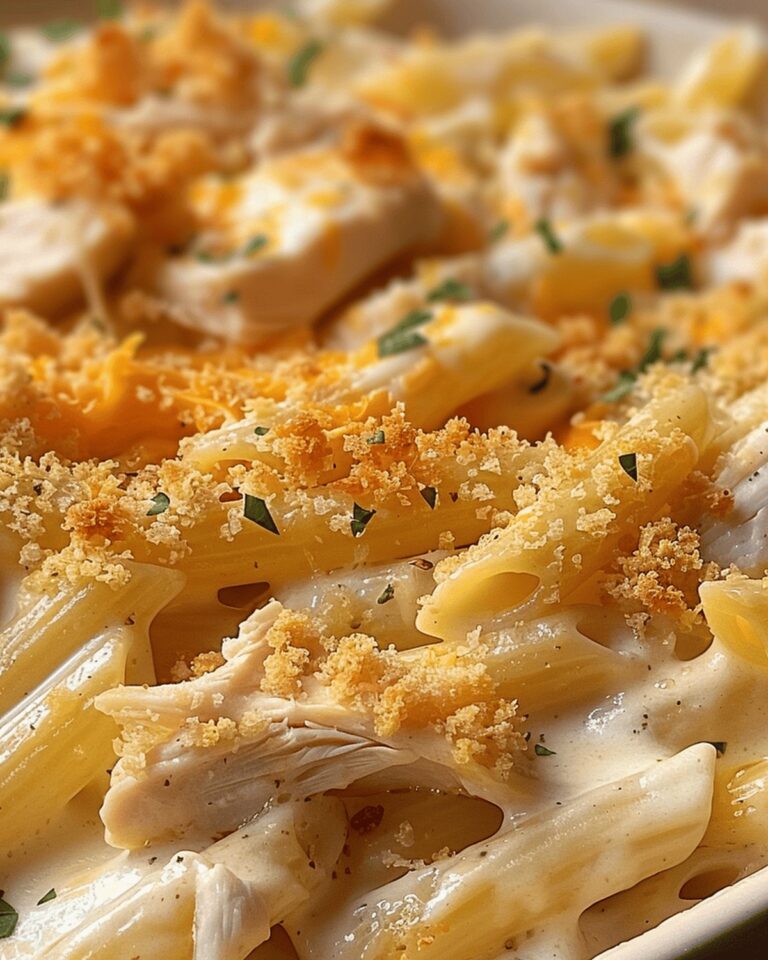 Hearty Homestyle Chicken Penne Casserole Recipe