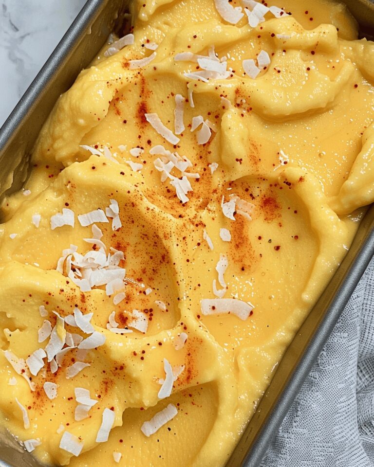 Tropical Chili Lime Mango Sorbet Recipe
