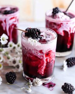 Smooth Blackberry Tea Iced Latte Recipe