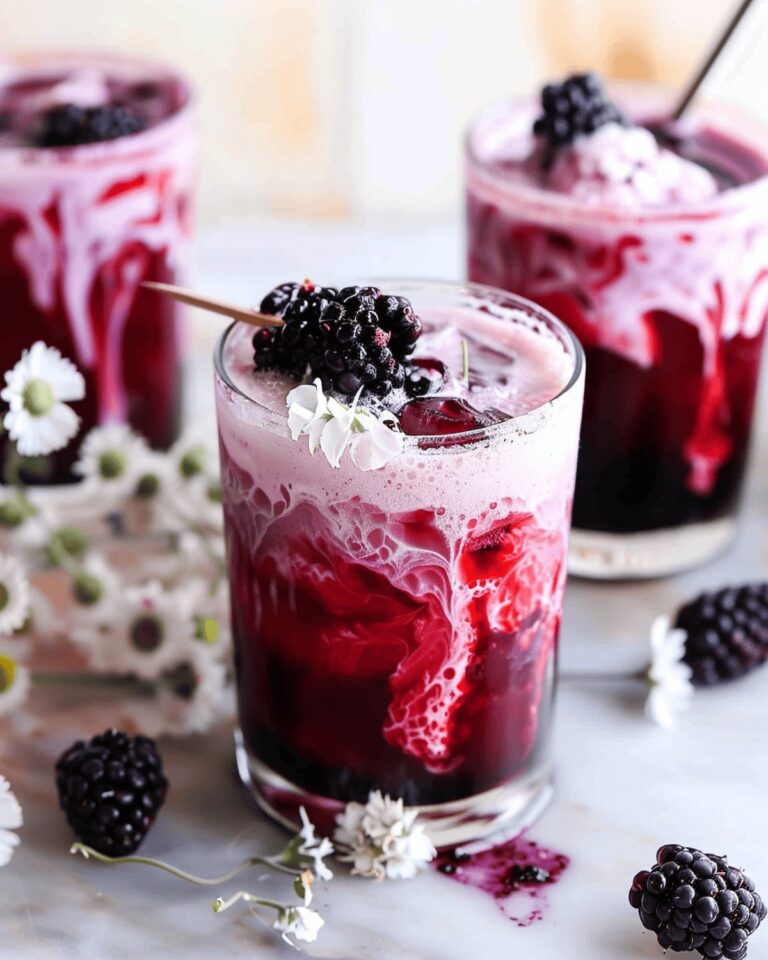 Smooth Blackberry Tea Iced Latte Recipe