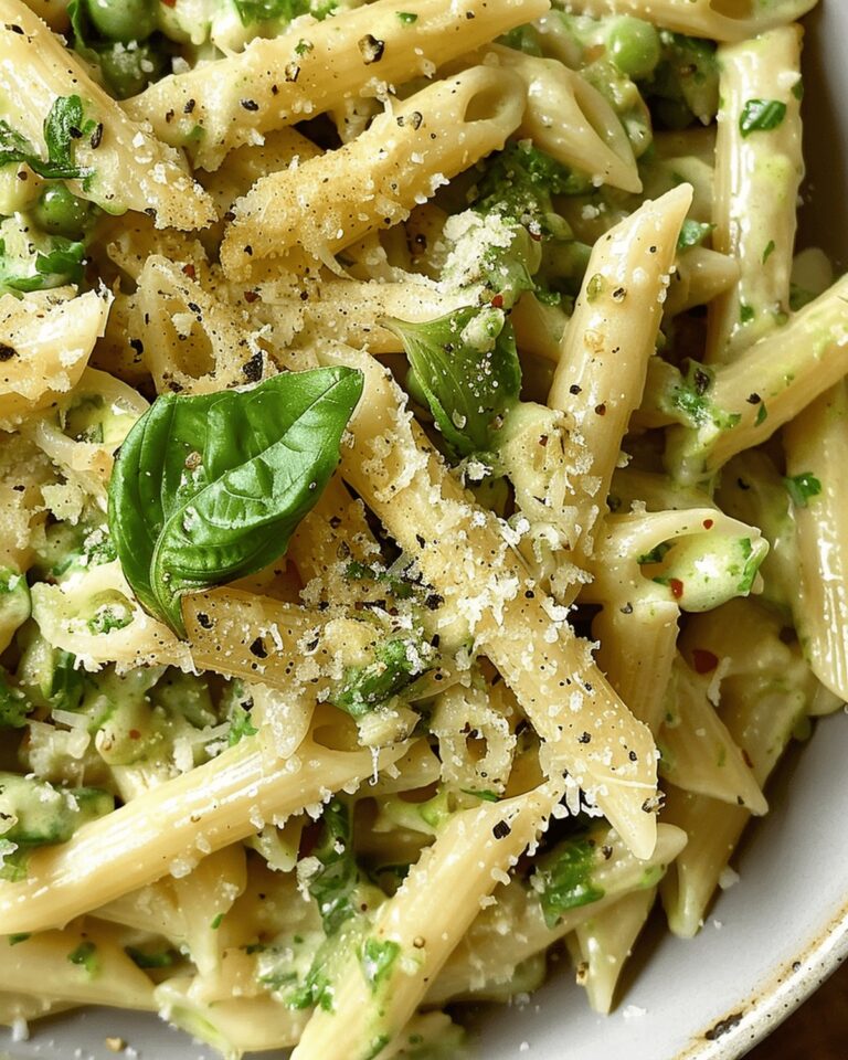 One-Pot Penne with Creamy Basil-Garlic Sauce Recipe