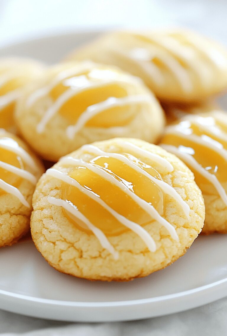 Tangy Lemon Thumbprint Cookies Recipe