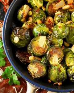 Crispy Sweet Chili Roasted Brussels Sprouts Recipe